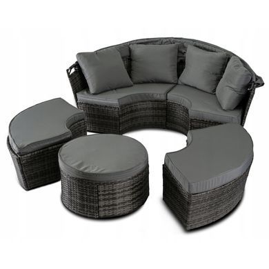 Комплект садових меблів MEBEL ELITE CALIFORNIA Чорний