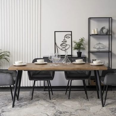 Стілець оксамитовий MEBEL ELITE VIKI Velvet сірий фотографія