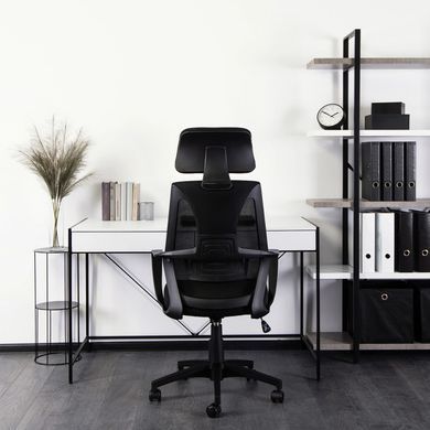 Стул офисный поворотный MEBEL ELITE STARK Черный фотография