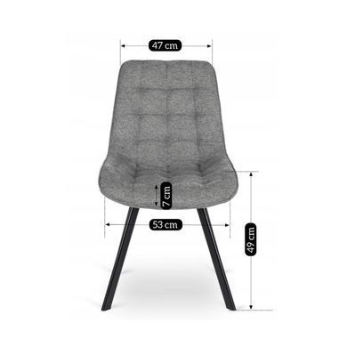 Стілець MEBEL ELITE RICK 2 Сірий фотографія