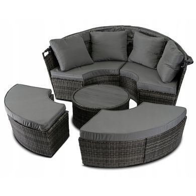 Комплект садових меблів MEBEL ELITE CALIFORNIA Чорний