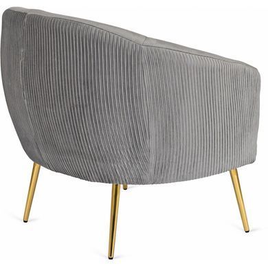 Крісло м'яке STELLA Velvet MEBEL ELITE Сірий фотографія
