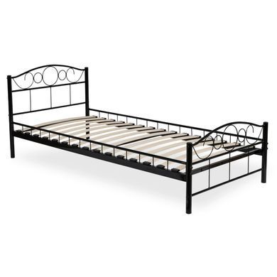 Ліжко металеве GRIFFIN MEBEL ELITE GRIFFIN 90x200 Чорний фотографія