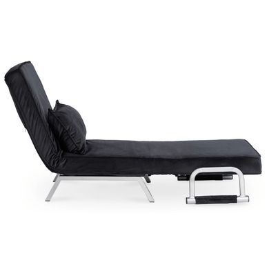 Крісло розкладне MEBEL ELITE BART Velvet&nbsp;Чорний фотографія
