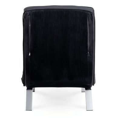 Крісло розкладне MEBEL ELITE BART Velvet&nbsp;Чорний фотографія