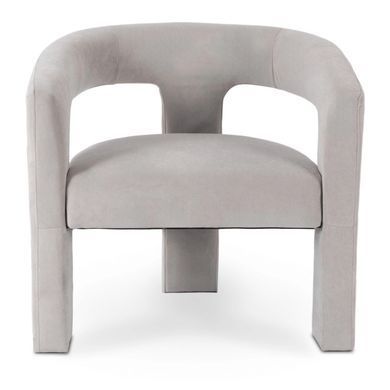 Крісло м'яке MEBEL ELITE LILLE Velvet Сірий фотографія