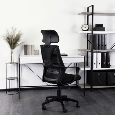 Стул офисный поворотный MEBEL ELITE STARK Черный фотография