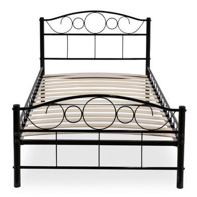 Ліжко металеве GRIFFIN MEBEL ELITE GRIFFIN 90x200 Чорний фотографія