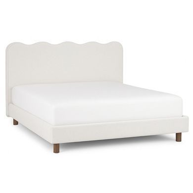 Ліжко двоспальне MEBEL ELITE IZMIR 160x200 см Кремовий фотографія