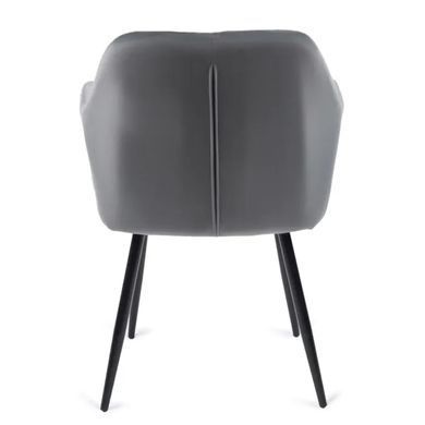 Стілець оксамитовий MEBEL ELITE VIKI Velvet сірий фотографія