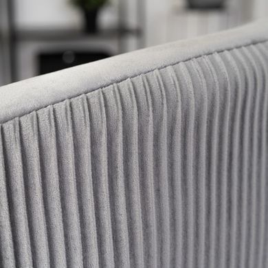 Крісло м'яке STELLA Velvet MEBEL ELITE Сірий фотографія