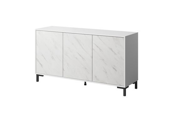 Комод MARMO Cama 150 Белый мат / Белый мрамор фотография