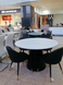 Стіл розкладний TML-655 VETRO 120x120 Білий Мармур