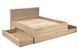 Кровать BORNEO Halmar 160х200 Дуб Артизан/Черный