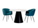 Стіл розкладний TML-655 VETRO 120x120 Білий Мармур