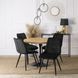 Стілець оксамитовий MEBEL ELITE RIO Velvet, Чорний