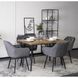 Стілець оксамитовий MEBEL ELITE VIKI Velvet сірий