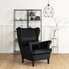 Крісло м'яке оксамитове MEBEL ELITE KLARIS 2 Velvet Чорний фотографія
