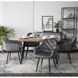 Стілець оксамитовий MEBEL ELITE VIKI Velvet сірий