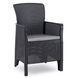 Комплект садовой мебели MEBEL ELITE ARGOS 160-240 FRESNO 8 орех/черный