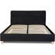 Ліжко оксамитове MEBEL ELITE BOND Velvet 160x200см Чорний
