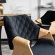 Стул бархатный MEBEL ELITE DAKOTA Velvet, Черный / Золотой дуб