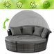 Комплект садових меблів MEBEL ELITE CALIFORNIA Чорний