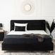 Ліжко оксамитове MEBEL ELITE BOND Velvet 160x200см Чорний