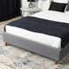 Ліжко оксамитове MEBEL ELITE DENNIS Velvet 120x200 Темно Сірий