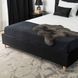 Ліжко оксамитове MEBEL ELITE BOND Velvet 160x200см Чорний