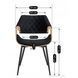 Стул бархатный MEBEL ELITE DAKOTA Velvet, Черный / Золотой дуб