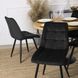 Стілець оксамитовий MEBEL ELITE RIO Velvet, Чорний