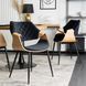 Стул бархатный MEBEL ELITE DAKOTA Velvet, Черный / Золотой дуб