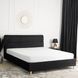 Ліжко оксамитове MEBEL ELITE BOND Velvet 160x200см Чорний