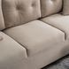 Диван 3-х местный бархатный MEBEL ELITE EMIL Velvet 230 см Бежевый