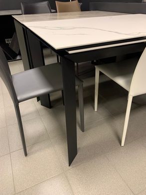 Стіл Обідній VERMONT STATURARIO/BLACK Concepto 120/170x80 Кераміка фотографія