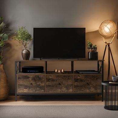 ТВ Тумба MEBEL ELITE ZONE 120 Дуб Рустик фотография