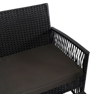 Комплект садових меблів MEBEL ELITE FILADELFIA Чорний