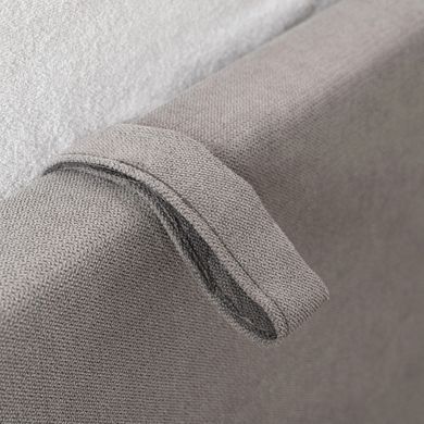 Кровать двуспальная MEBEL ELITE MARSYLIA 160x200 см Серая фотография
