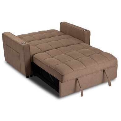 Крісло розкладне MEBEL ELITE ASTER Коричневий фотографія