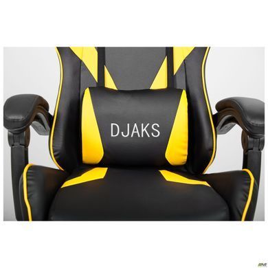Комп'ютерне крісло VR Racer Dexter Djaks AMF Чорний-жовтий фотографія