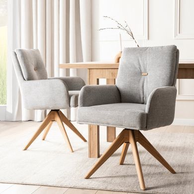Стул поворотный MEBEL ELITE BIANCO Серый фотография