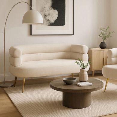 Софа MEBEL ELITE NANTES 137 см Кремовий фотографія