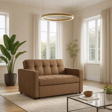 Крісло розкладне MEBEL ELITE ASTER Коричневий фотографія