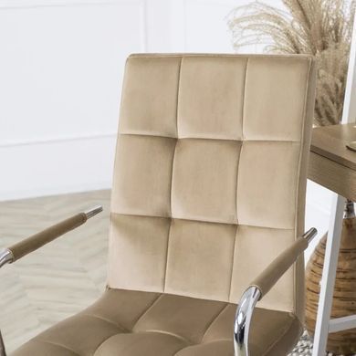 Стул офисный поворотный MEBEL ELITE BOSTON Velvet Бежевый фотография