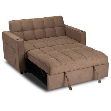 Крісло розкладне MEBEL ELITE ASTER Коричневий фотографія
