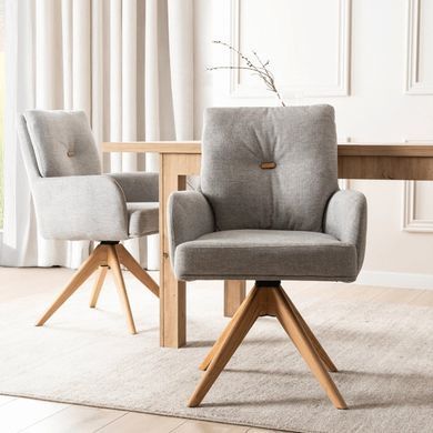 Стул поворотный MEBEL ELITE BIANCO Серый фотография