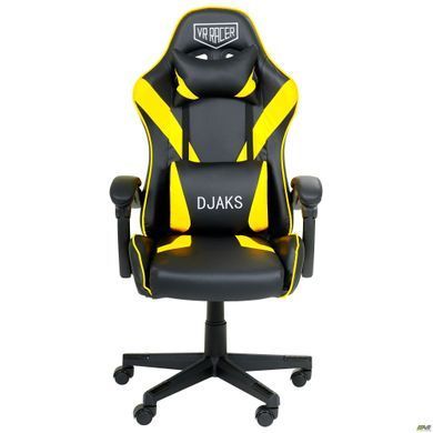 Комп'ютерне крісло VR Racer Dexter Djaks AMF Чорний-жовтий фотографія
