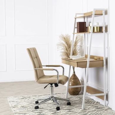 Стул офисный поворотный MEBEL ELITE BOSTON Velvet Бежевый фотография