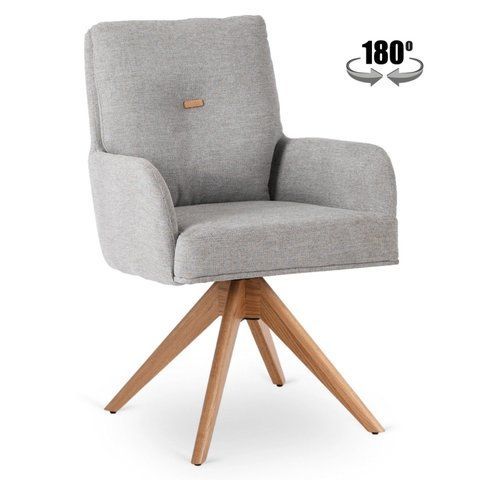 Стул поворотный MEBEL ELITE BIANCO Серый фотография